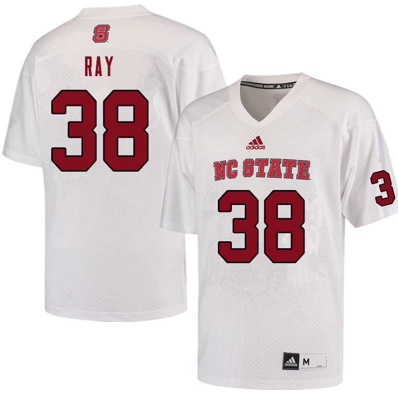 Men #38 Joey Ray NC State Wolfpack College Football Jerseys Sale-White